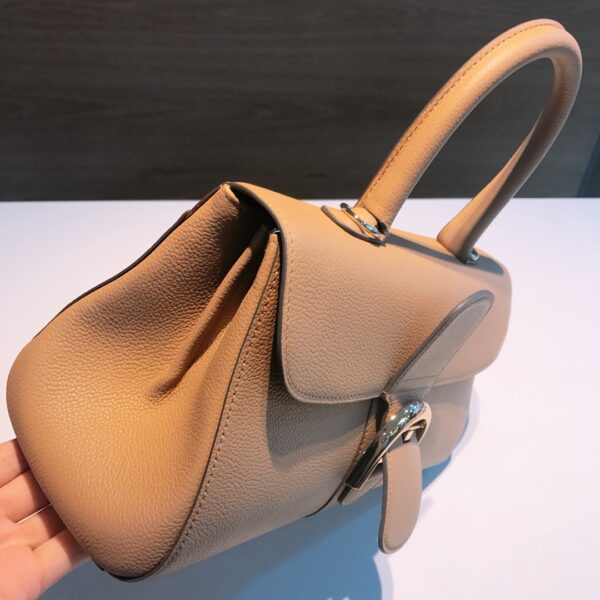 DELVAUX Calfskin Mini Brillant East West Satchel Natural