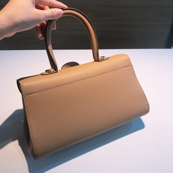 DELVAUX Calfskin Mini Brillant East West Satchel Natural