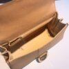 DELVAUX Calfskin Mini Brillant East West Satchel Natural