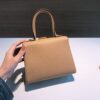 DELVAUX Grained Calfskin Mini Brillant Satchel Nude 1388421 |