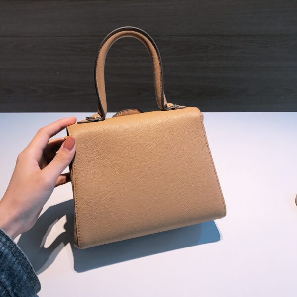 DELVAUX Grained Calfskin Mini Brillant Satchel Nude 1388421 |