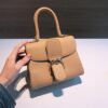 DELVAUX Grained Calfskin Mini Brillant Satchel Nude 1388421 |