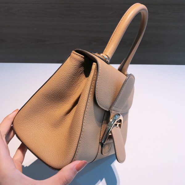 DELVAUX Grained Calfskin Mini Brillant Satchel Nude 1388421 |