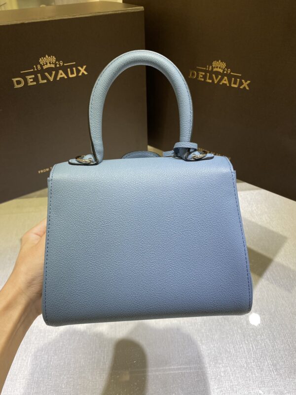 Brillant leather crossbody bag Delvaux blue  in Leather