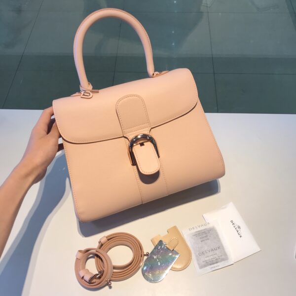 Delvaux Brilliant MM Tote Shoulder Bag pink142340571 | eBay