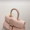 Brillant leather crossbody bag Delvaux Pink in Leather