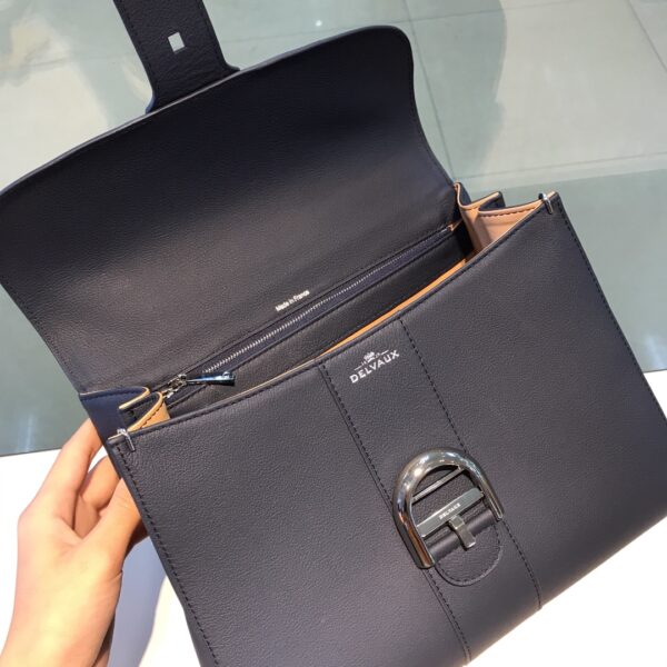 Delvaux Brilliant MM Tote Shoulder Bag blue navy | eBay