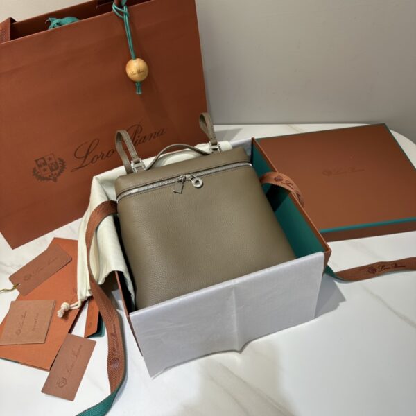 Loro Piana Extra Pocket L19 Grained Calfskin Brown