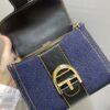 Delvaux Brillant-Dark Blue Denim Tote,Black Patent Delvaux 02379