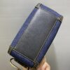 Cool Box Nano leather tote bag in blue - Delvaux