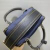 Cool Box Nano leather tote bag in blue - Delvaux