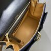 Delvaux Brillant-Dark Blue Denim Tote,Black Patent ...
