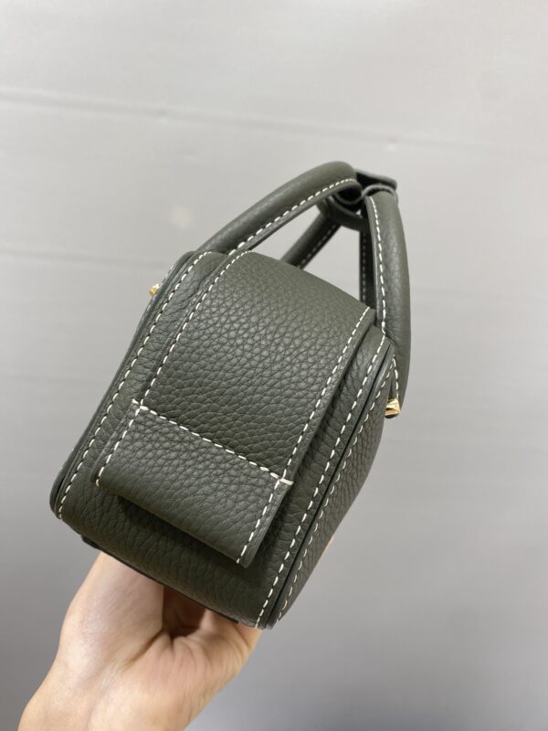 Cool box leather crossbody bag Delvaux Green in Leather