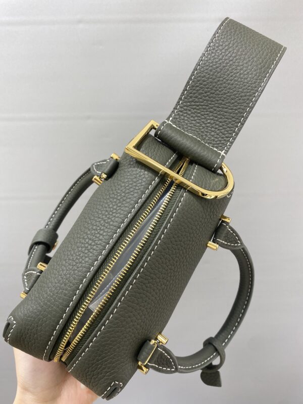 Cool box leather crossbody bag Delvaux Green in Leather
