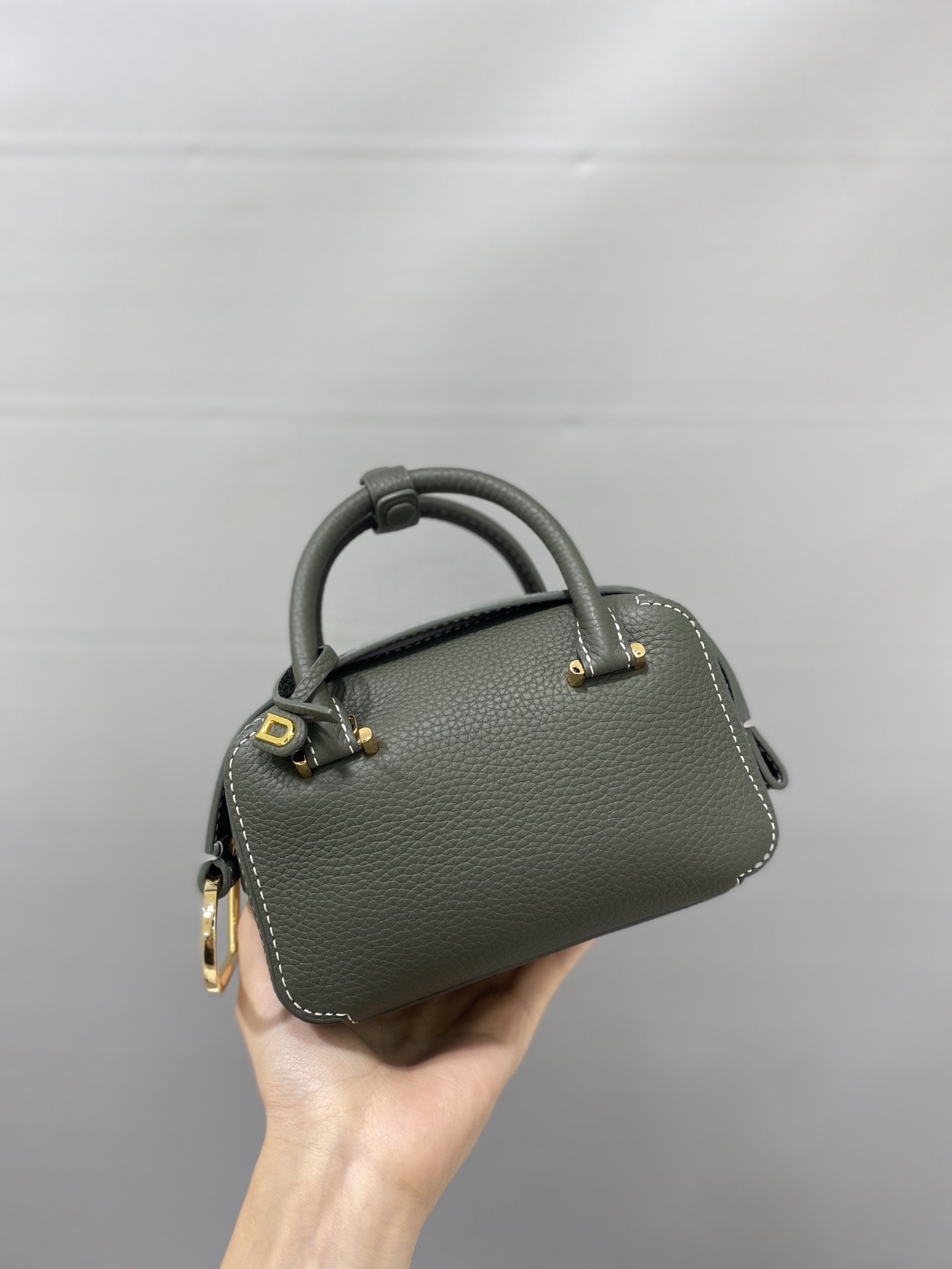 Cool box leather crossbody bag Delvaux Green in Leather