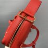 DELVAUX Grained Calfskin Mini CoolBAG RED Box Satchel Scarlet ...