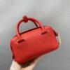 DELVAUX Grained Calfskin Mini CoolBAG RED Box Satchel Scarlet ...