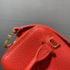 DELVAUX Grained Calfskin Mini CoolBAG RED Box Satchel Scarlet ...