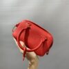 DELVAUX Grained Calfskin Mini CoolBAG RED Box Satchel Scarlet ...