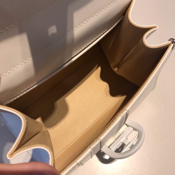 Brillant leather handbag Delvaux White in Leather
