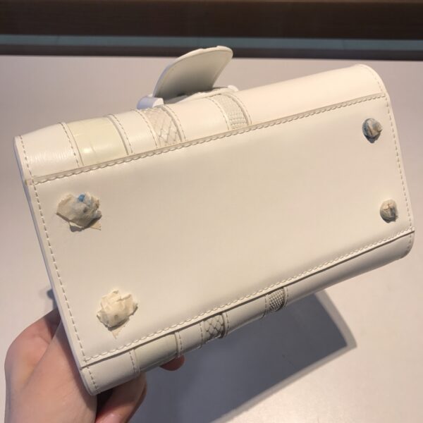Brillant leather handbag Delvaux White in Leather