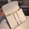 Brillant leather handbag Delvaux White in Leath