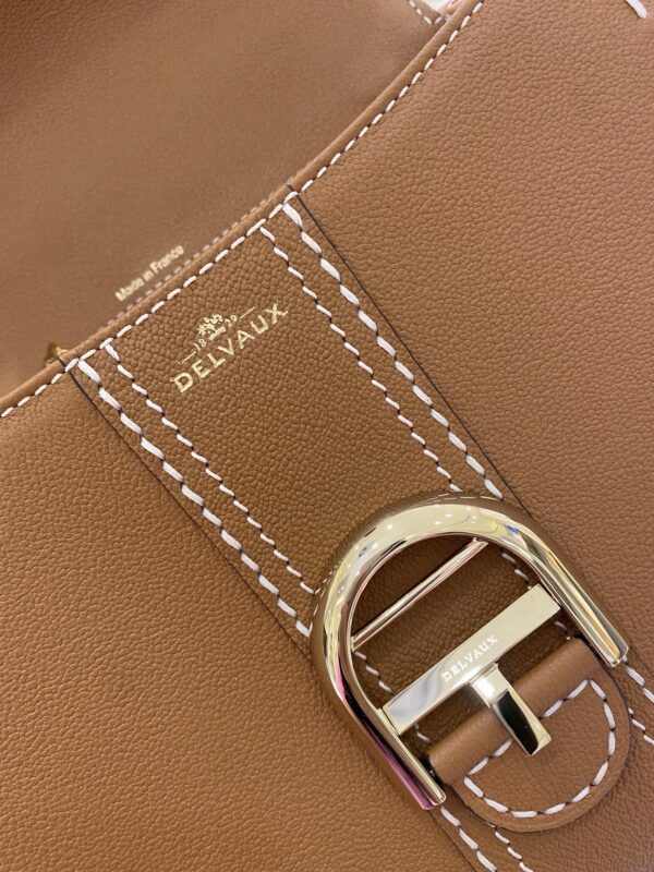 Delvaux Delvaux Delvaux Leather Handbag Brown