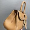 Delvaux Brown Leather Mini Brillant East/West Top Handle