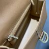Delvaux Brown Leather Mini Brillant East/West Top Handle