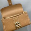 Delvaux Brown Leather Mini Brillant East/West Top Handle