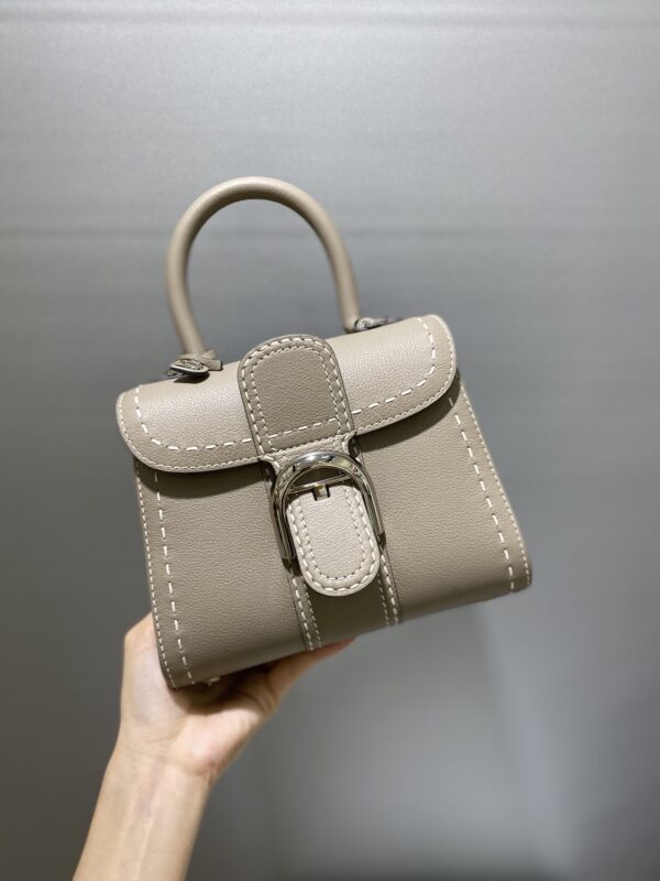 DELVAUX Grained Rodeo Calfskin Surpique Mini Brillant