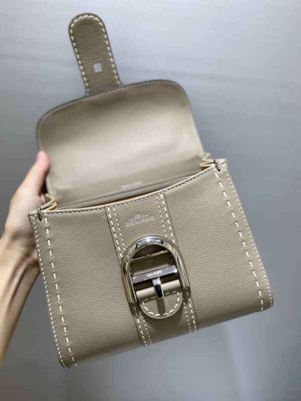 DELVAUX Grained Rodeo Calfskin Surpique Mini Brillant