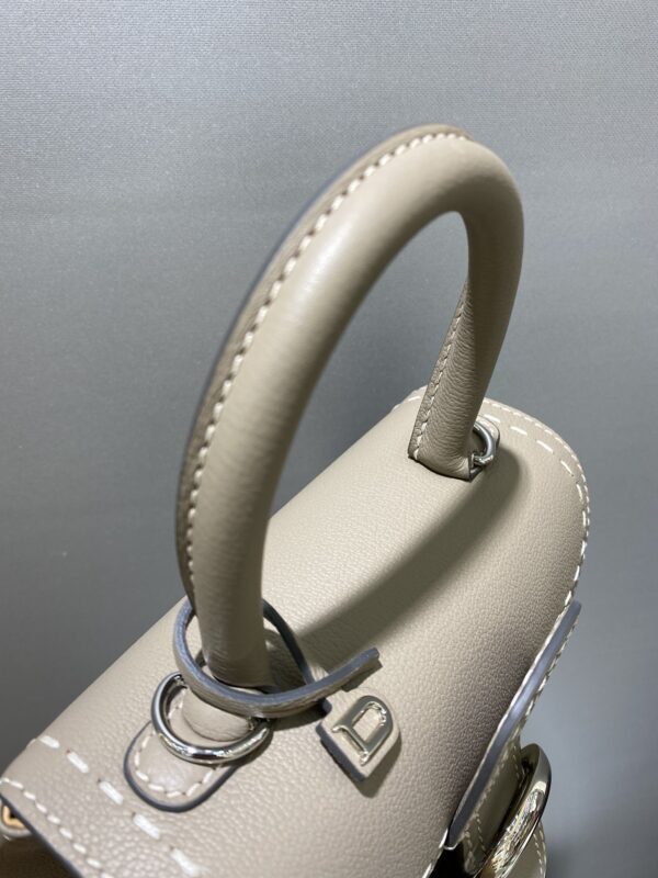 DELVAUX Grained Rodeo Calfskin Surpique Mini Brillant