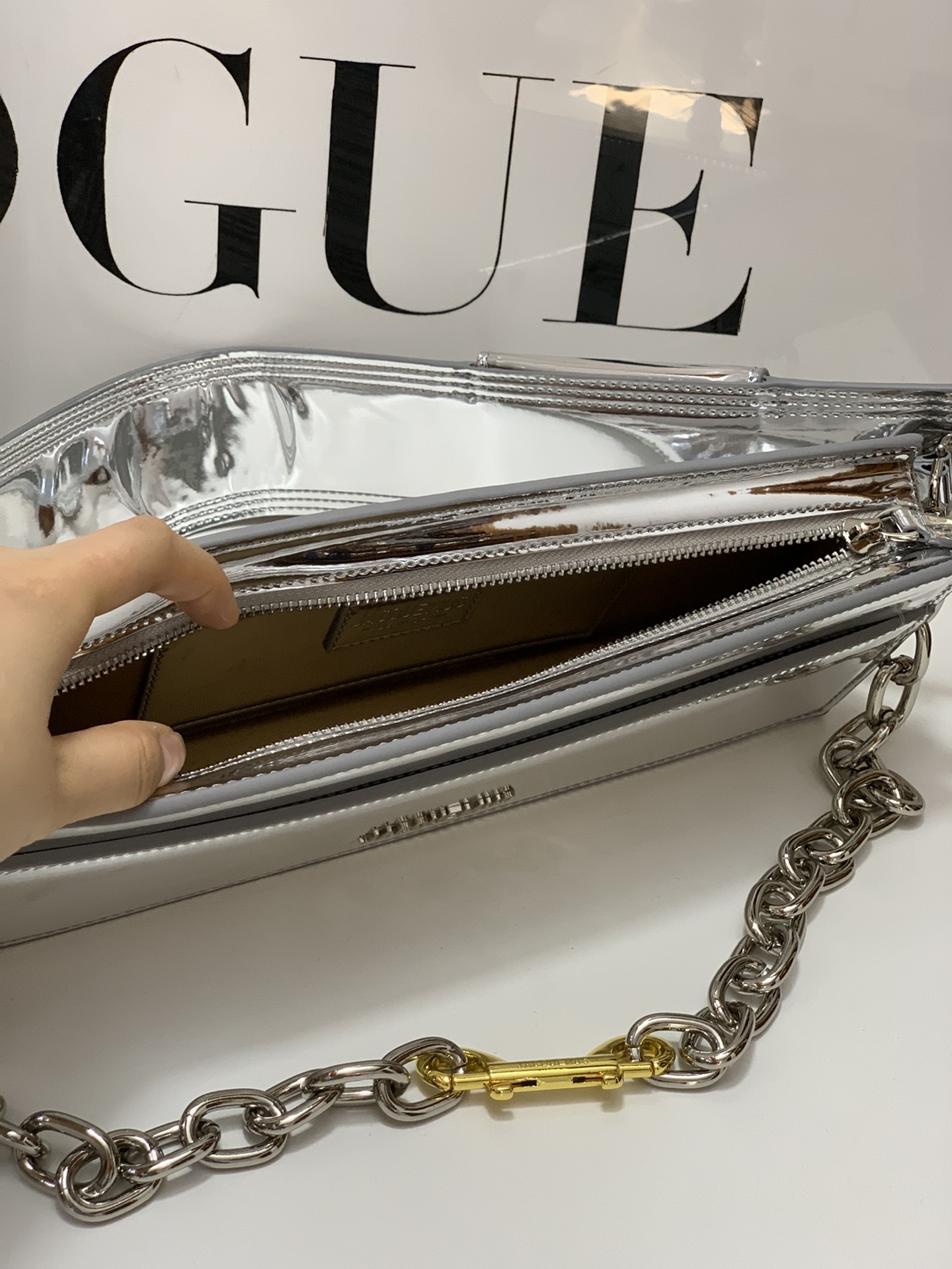 Jacquemus Le Ciuciu Silver in Leather with Silver-tone - US