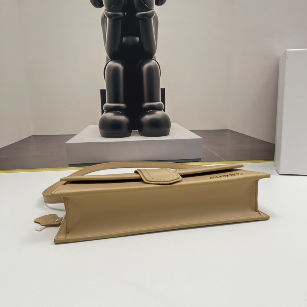 Jacquemus Le Bambino Leather Shoulder Bag in Brown -