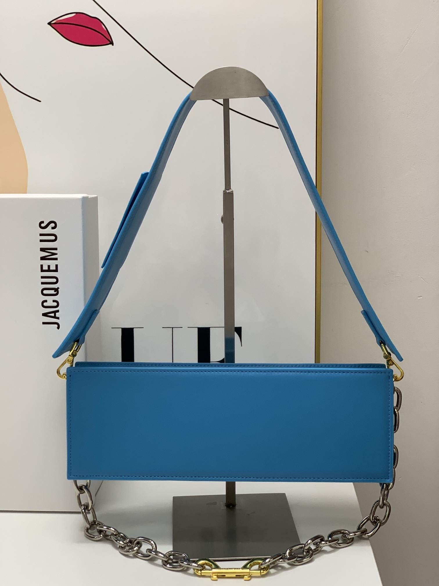 Jacquemus Blue Le Ciuciu Shoulder Bag in Leather For Women