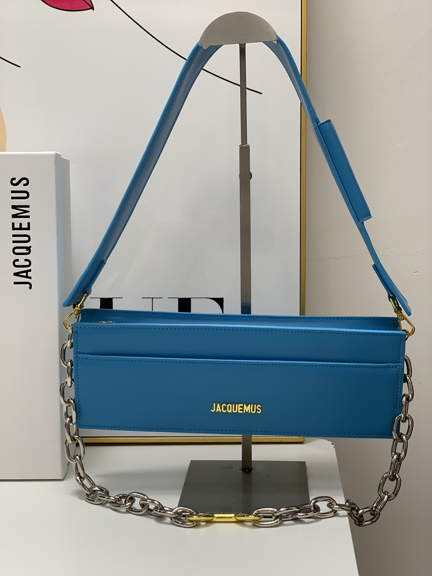 Jacquemus Blue Le Ciuciu Shoulder Bag in Leather For Women