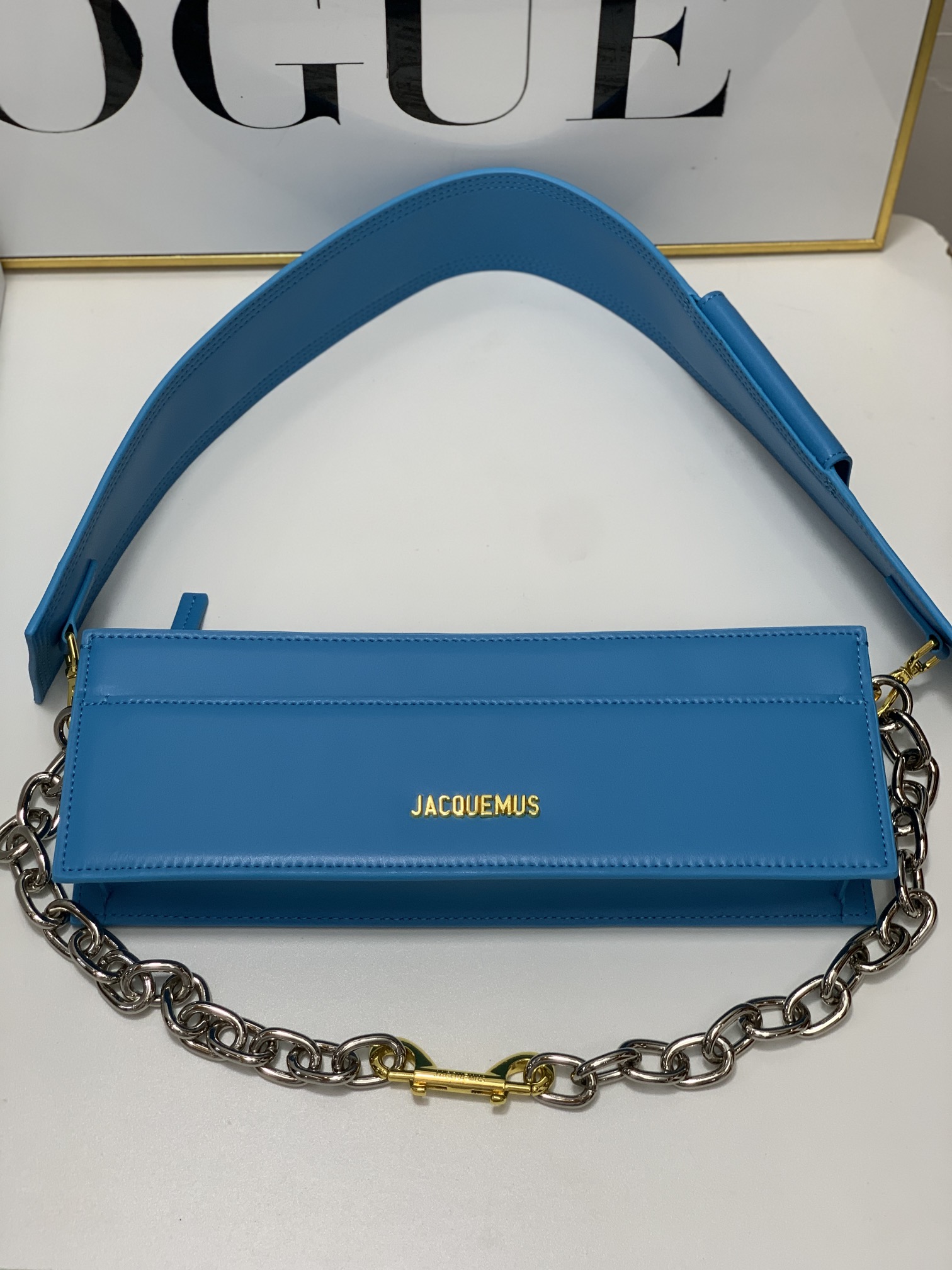 Jacquemus Blue Le Ciuciu Shoulder Bag in Leather For Women