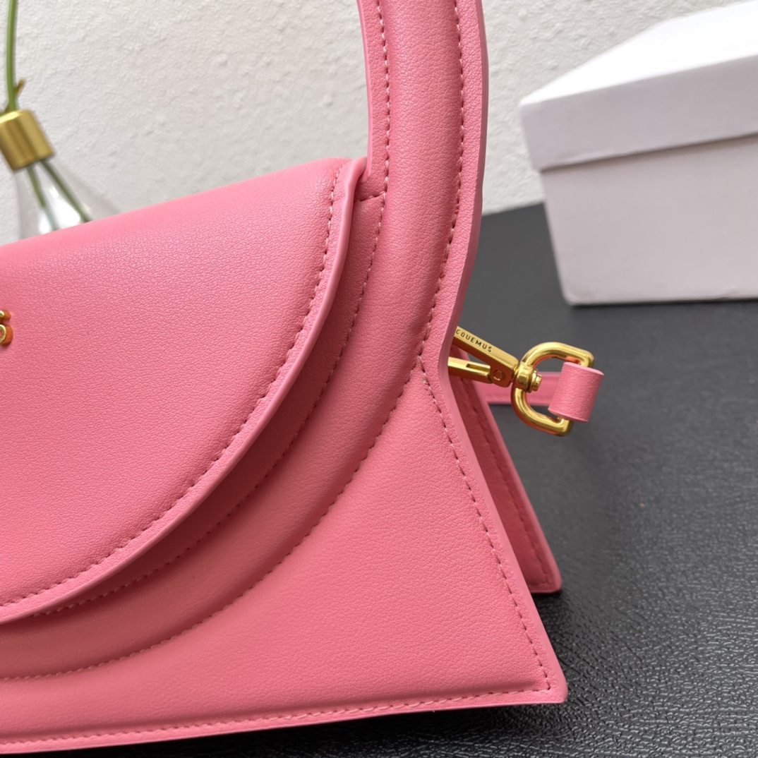 Jacquemus Pink Calfskin Le sac Rond Leather Pony-style calfskin ref.1372805 -