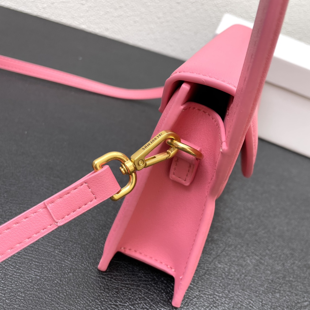 Jacquemus Pink Calfskin Le sac Rond Leather Pony-style calfskin ref.1372805 -