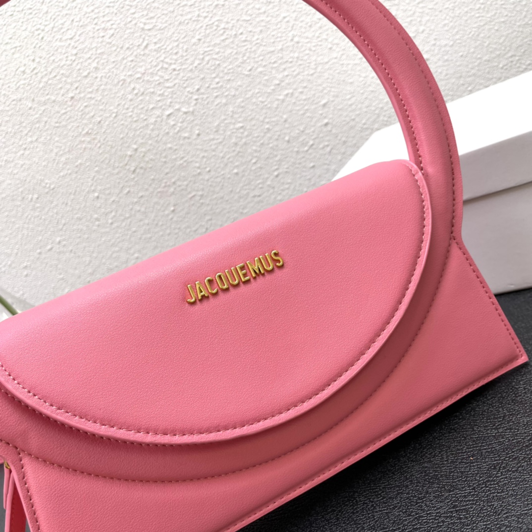 Jacquemus Pink Calfskin Le sac Rond Leather Pony-style calfskin ref.1372805 -