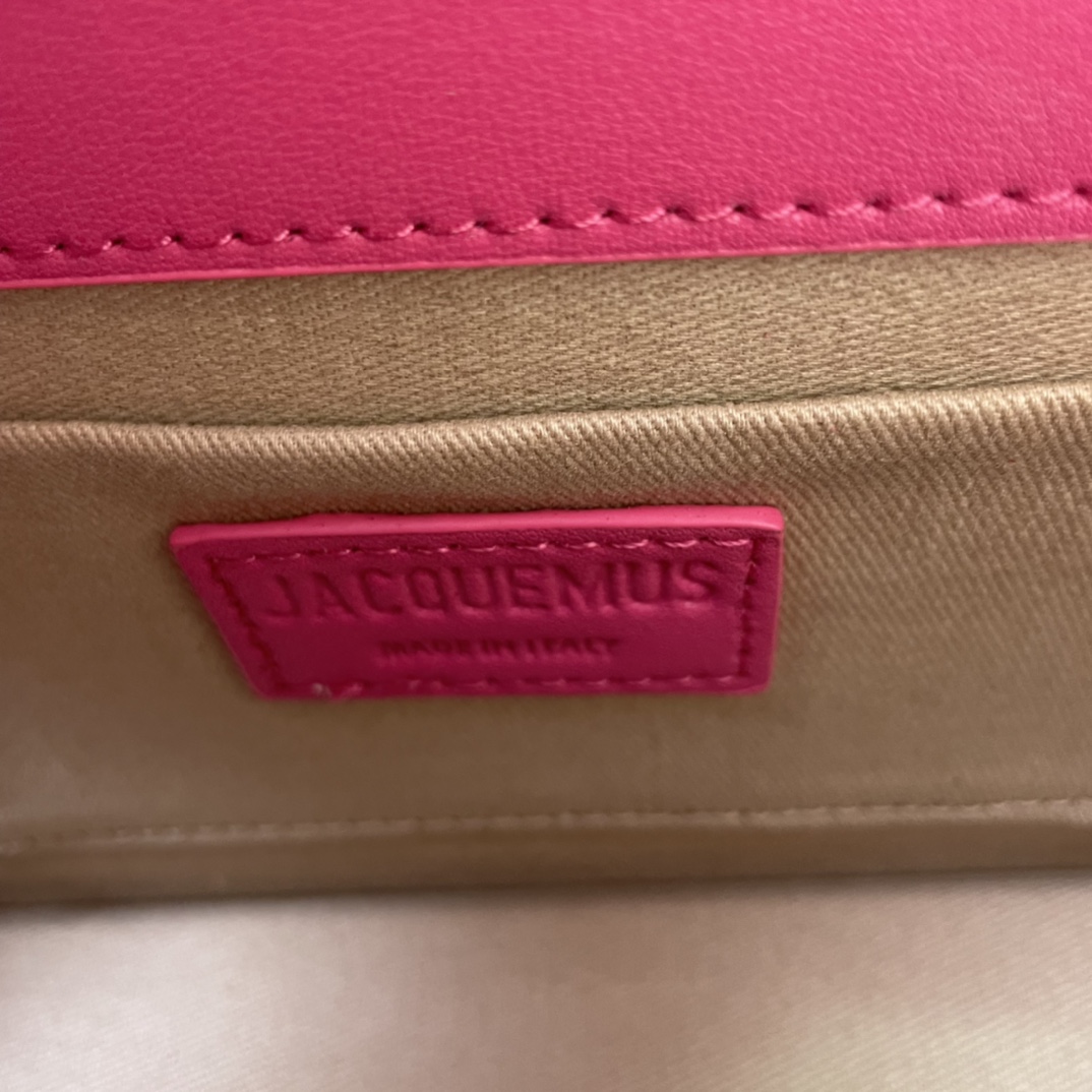 Jacquemus Le Sac Rond Leather Shoulder Bag In pink