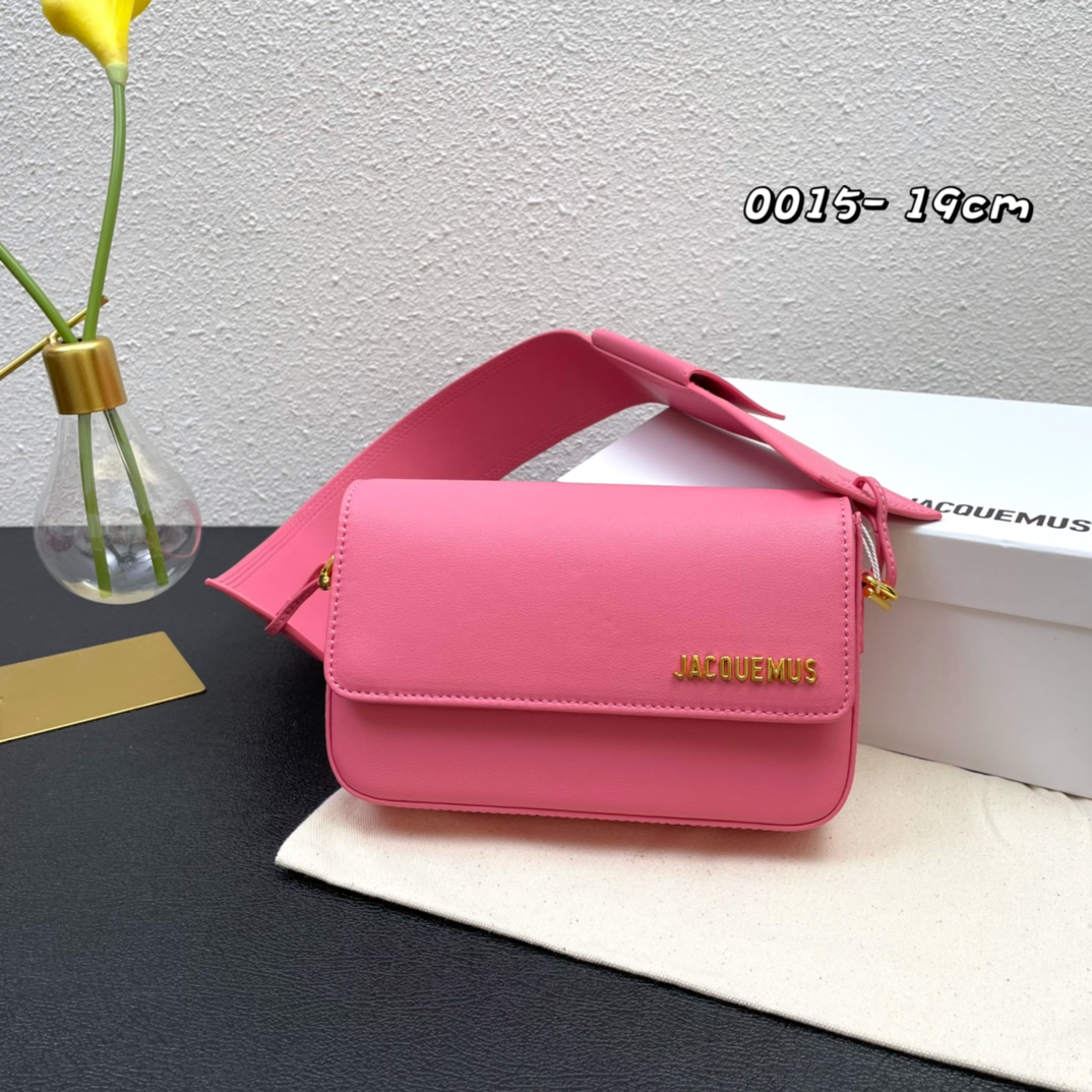 Jacquemus Pre-Owned 2021-2024 Calfskin Le Carinu bag in pink