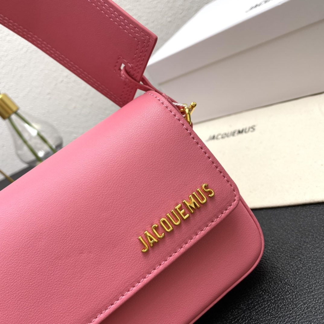 Jacquemus Pre-Owned 2021-2024 Calfskin Le Carinu bag in pink