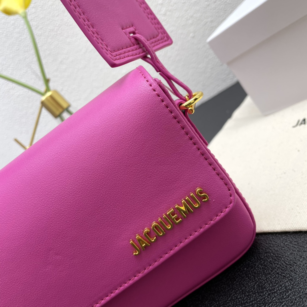 Jacquemus Pre-Owned 2021-2024 Calfskin Le Carinu bag in pink