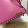 Jacquemus pink Leather Le Seau Carre Bucket Ba