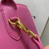 Jacquemus pink Leather Le Seau Carre Bucket Ba