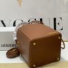 Jacquemus Brown Leather Le Seau Carre Bucket Ba