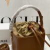 Jacquemus Brown Leather Le Seau Carre Bucket Ba