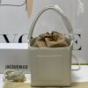 Jacquemus grey Leather Le Seau Carre Bucket Ba